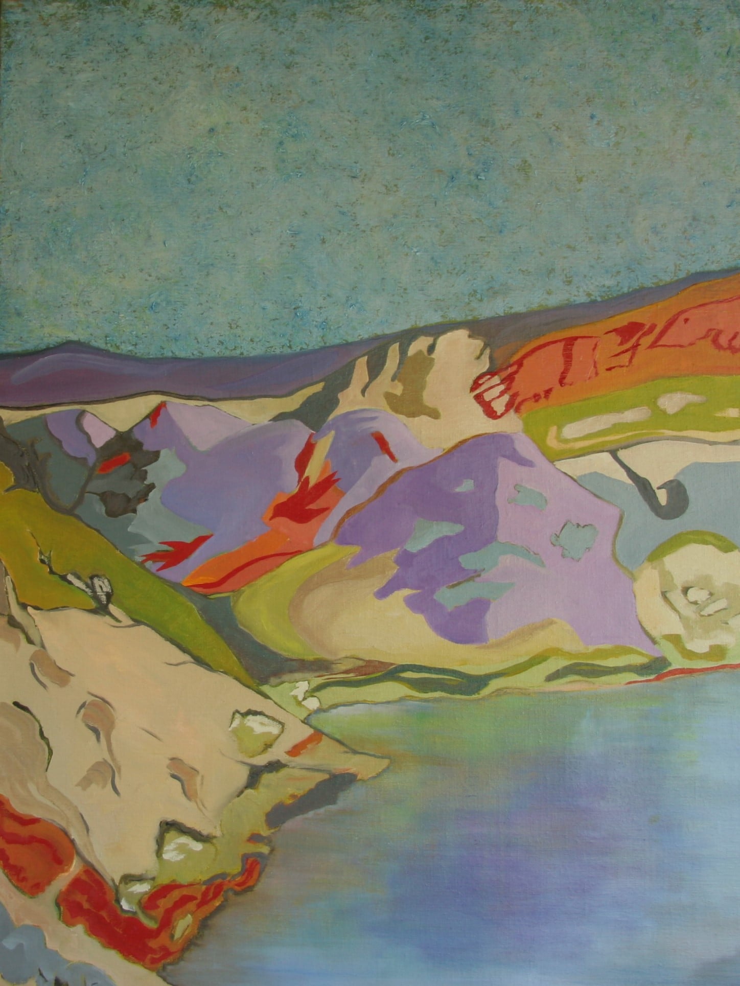 "Kleifarvatn - behind the lake."
Olie på lærred, 60x80 cm.
